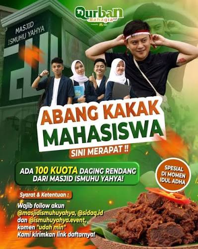 Qurban Bareng Bobon di Masjid Ismuhu Yahya